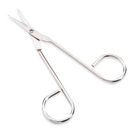 Scissors Refill, 2.25 in W, White, (1) 4.5 in Scissors, Wire Handle, Nickel Plated MPN:FAE-6004