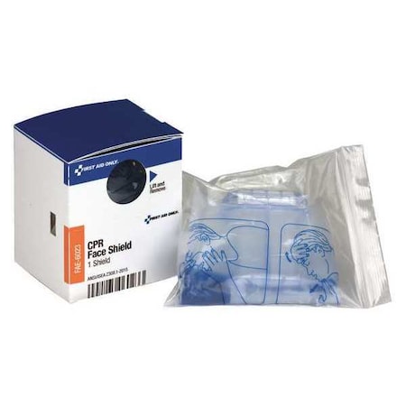 CPR Face Shield Refill, Plastic, 1.88 in W, White, (1) CPR Mask MPN:FAE-6023