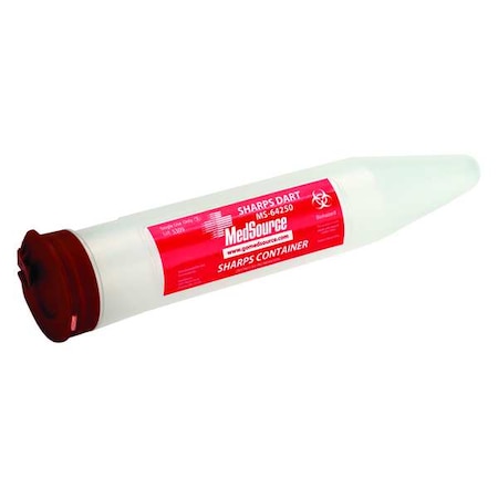 Sharps Container, Single Use Tube, 6 in. MPN:K708301