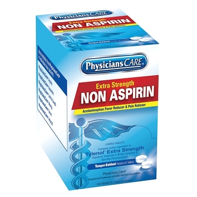 Physicianscare Non-Aspirin ACETAMINOPHEN125X2/Bx MPN:40800