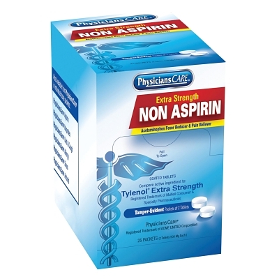 Physicianscare Non-Aspirin Acetaminophen BX/25 MPN:54036