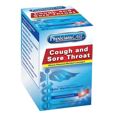 Physicianscare Cherry Flavored Lozenges 125/Box MPN:90034
