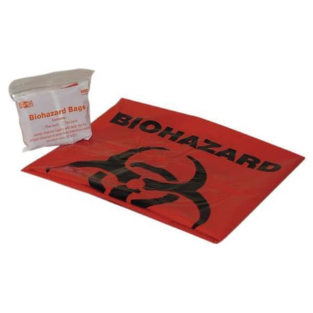 Biohazard Bags, 7 to 10 gal., Red MPN:21-022B1