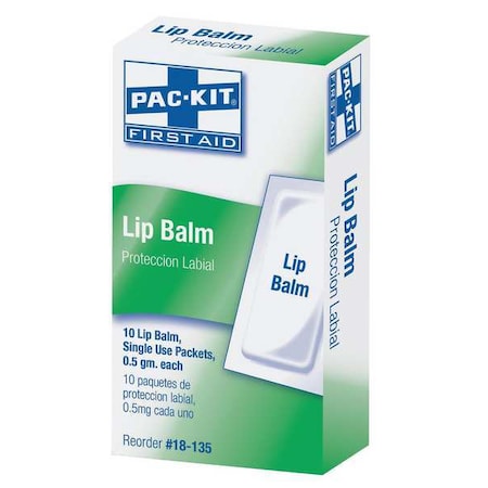 Lip Balm Packets 10/Box MPN:18-135