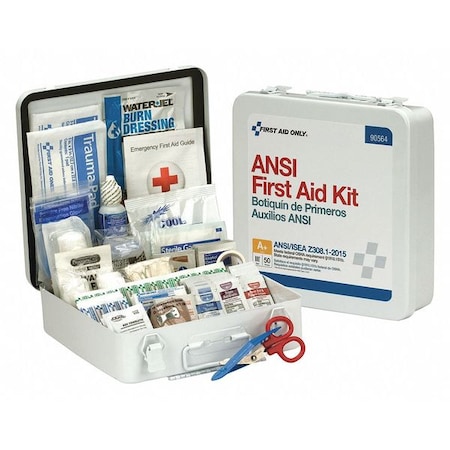50 Person First Aid Kit Ansi A+  Metal Case MPN:90564