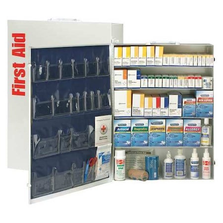 5 Shelf First Aid Ansi B+ Metal Cab With Meds MPN:90577