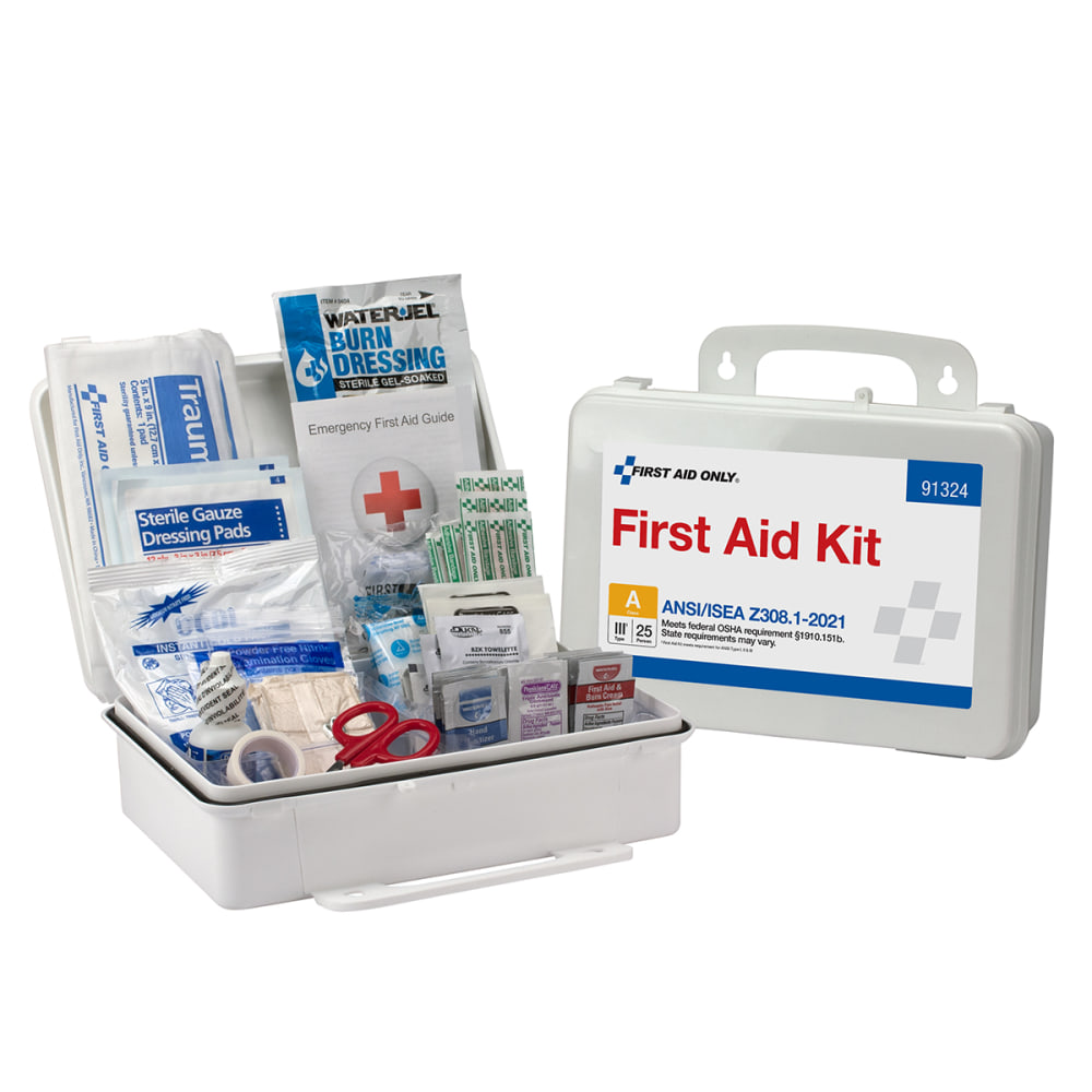 25 Prsn Ansi 2021 Classa Plastic First Aid Kt MPN:91324