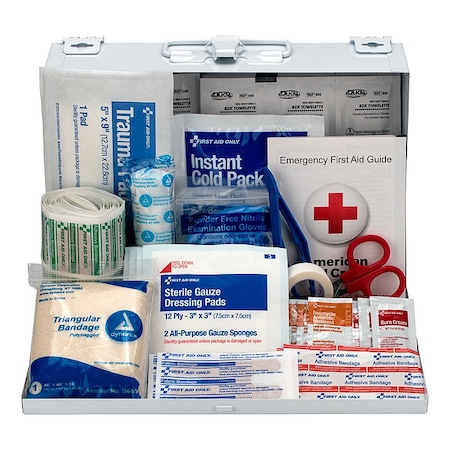 25 Person Contractor First Aid Kit Metal Case MPN:9302-25M