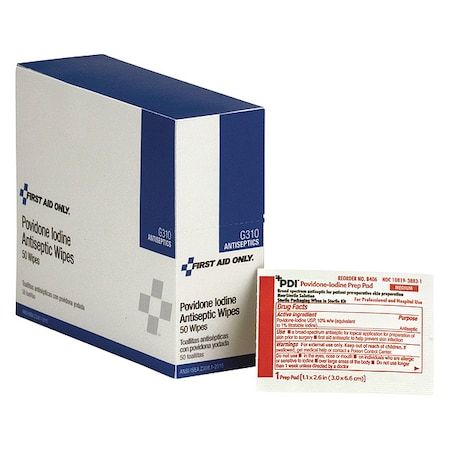 Pvp Iodine Wipes 50/Box MPN:G310-003