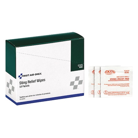 Sting Relief Wipes 50PK/Bx MPN:G326