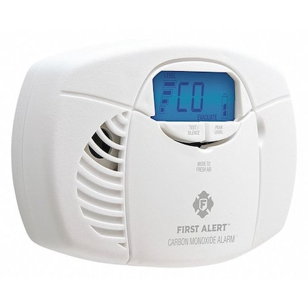 Carbon Monoxide Alarm, 85 dB at 10 ft, (2) AA Batteries, Electrochemical Battery Backup: No MPN:1039727