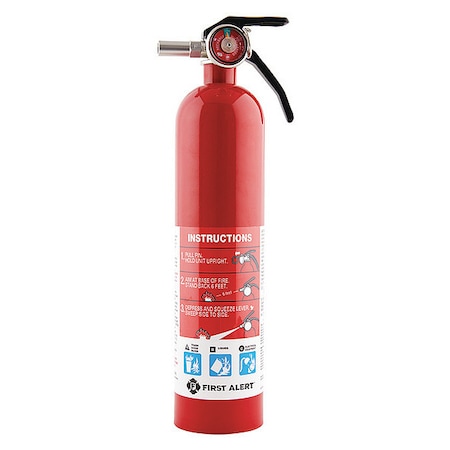 Fire Extinguisher, 2.5 lb Capacity, Class ABC, UL Rating1A:10B:C, Monoammonium Phosphate MPN:PRO2-5