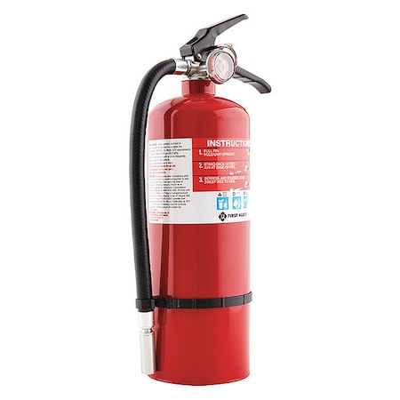 Fire Extinguisher, 5 lb Capacity, Class ABC, UL Rating3A:40B:C, Monoammonium Phosphate MPN:PRO5