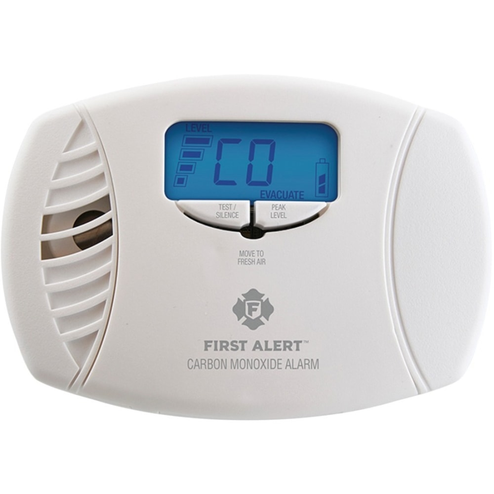 First Alert CO615 Carbon Monoxide Alarm - Wired - 120 V AC - 85 dB - Audible - Wall Mountable, Stand Mount MPN:1039746