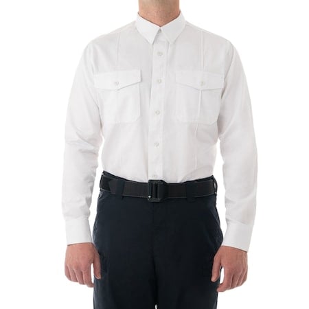 Long Sleeve Shirt, 100% Tough Cotton™, Button, Zipper, 4 Pocket(s), White, S MPN:111009