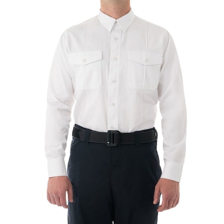 Long Sleeve Shirt, 100% Tough Cotton™, Button, Zipper, 4 Pocket(s), White, XXL MPN:111009