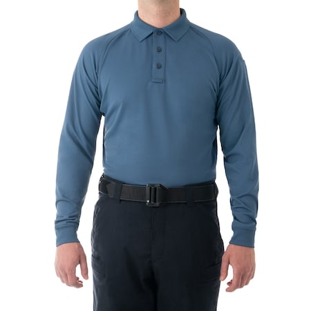 PERFORMANCE POLO LONG SLEEVE, 100% Polyester, Button, 1 Pocket(s), French Blue, 5XL MPN:111503