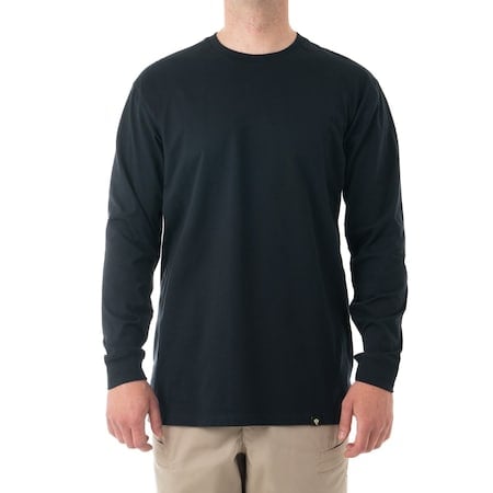 TACTIX COTTON T-SHIRTS LONG SLEEVE, 100% Cotton, Pullover, 0 Pocket(s), Midnight Navy, XL MPN:111505