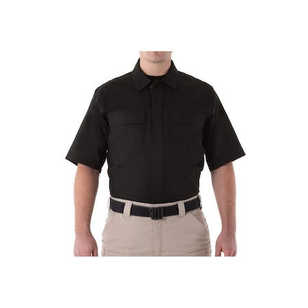 Military Shirt, Black, Men's, 4XL MPN:112009
