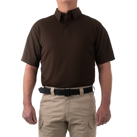 Short Sleeve Shirt, 35% Cotton, 65% Polyester, Button, 0 Pocket(s), Kodiak Brown, 3XL MPN:112012