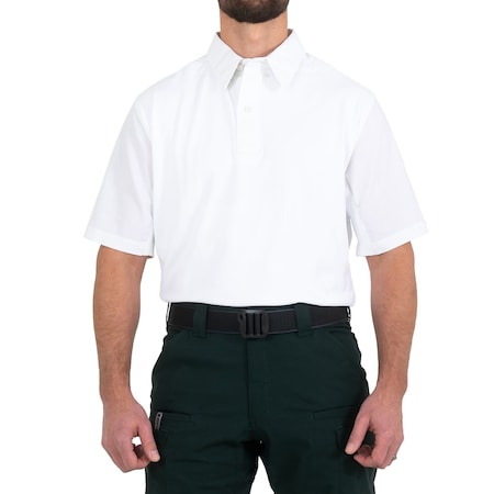 Short Sleeve Shirt, 35% Cotton, 65% Polyester, Button, 0 Pocket(s), White, 3XL MPN:112012