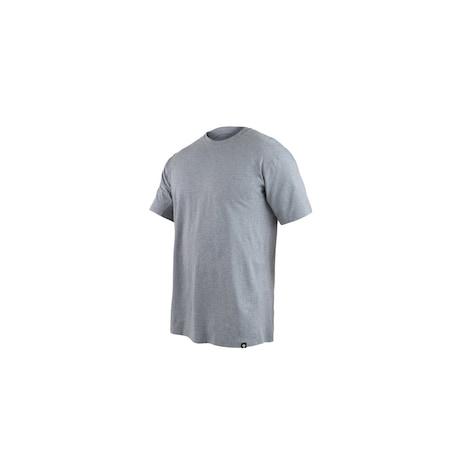 TACTIX COTTON T-SHIRT SHORT SLEEVE, 100% Cotton, Pullover, 0 Pocket(s), Heather Gray, M MPN:112501