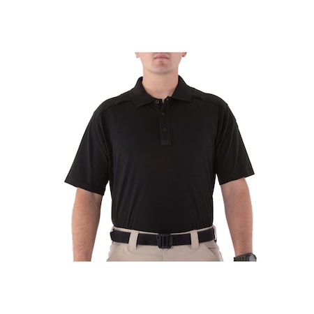 COTTON POLO SHORT SLEEVE, 100% Cotton, Button, 0 Pocket(s), Black, 3XL MPN:112508