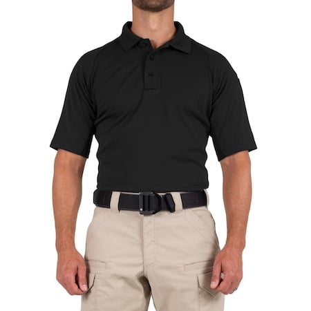 PERFORMANCE POLO SHORT SLEEVE, 100% Polyester, Button, 1 Pocket(s), Black, 5XL MPN:112509