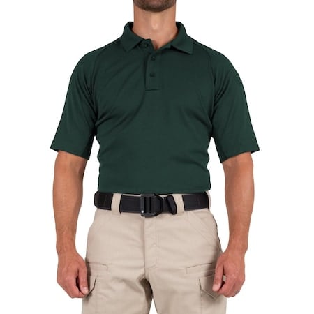PERFORMANCE POLO SHORT SLEEVE, 100% Polyester, Button, 1 Pocket(s), Spruce Green, XXL MPN:112509