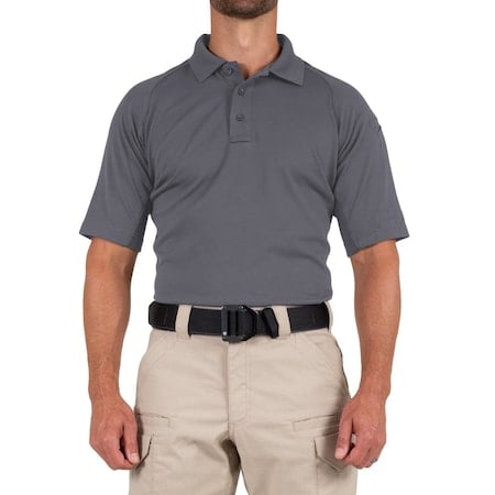 PERFORMANCE POLO SHORT SLEEVE, 100% Polyester, Button, 1 Pocket(s), Wolf Gray, XL MPN:112509