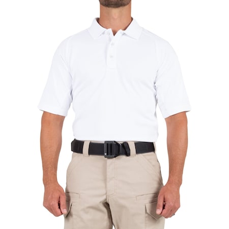 PERFORMANCE POLO SHORT SLEEVE, 100% Polyester, Button, 1 Pocket(s), White, 5XL MPN:112509