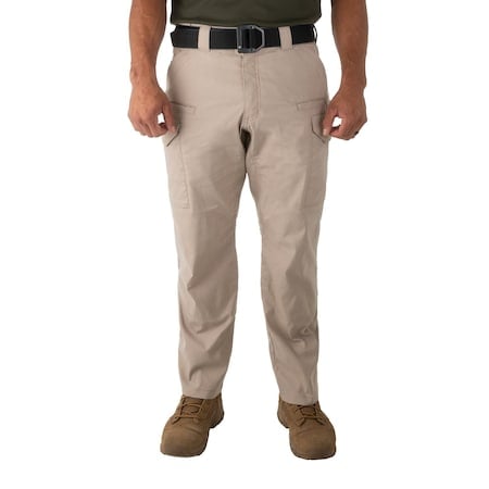 Men V2 Tactical Pants, 34 in, Khaki, 35% Cotton, 65% Polyester MPN:114011