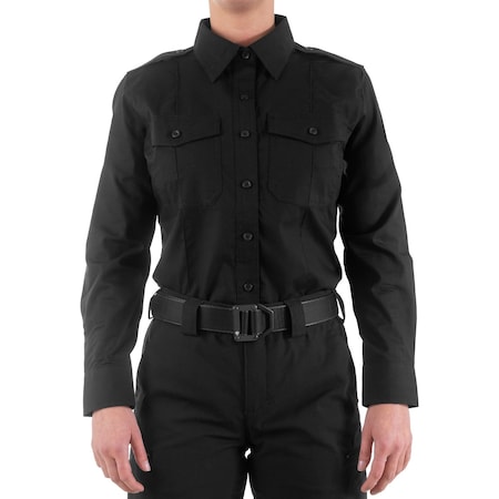 Military Shirt, Black, Women's, 3XL MPN:121011