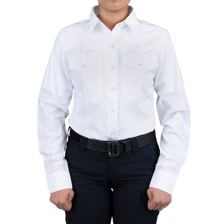 Military Shirt, White, Women's, L MPN:121011