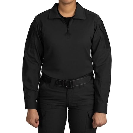 Military Shirt, Black, Women's, L MPN:121031