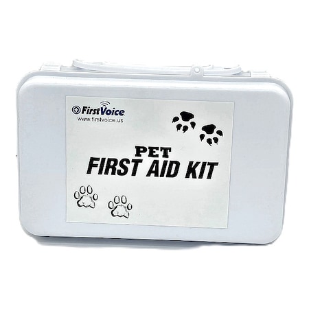 First Aid Kit and Housing, Plastic Plastic Box, 65 Components, Not Applicable People Served MPN:PET02