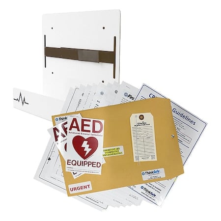 Defibrillator Storage Cabinet, White MPN:AEDBR-101-MD