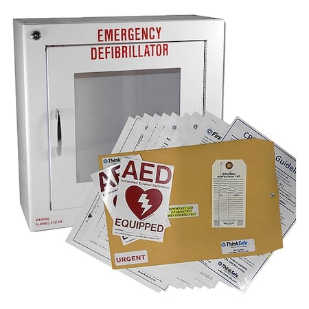 Defibrillator Storage Cabinet, White MPN:TS180SM-MD