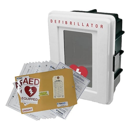 Defibrillator Storage Cabinet, White MPN:TS4400DA-MD