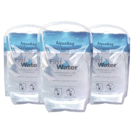 Drinking Wtr Container, 1.5 gal, Clr, PK200 MPN:aquabag-1206