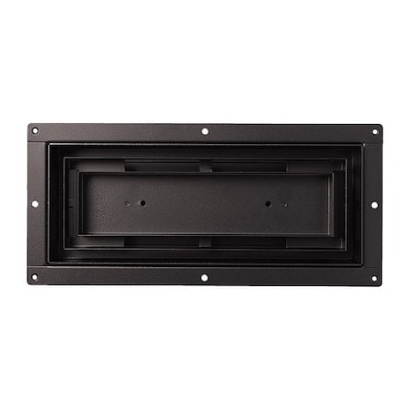 Floor Register, Steel, Black MPN:FLUSH4X10BLK-HP