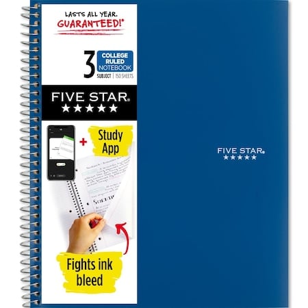 Five Star Wireound Notebook Plus Study A MPN:820003NH0-ECM