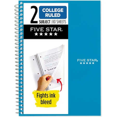Spiral Notebook, 2 Subject, CR, 6in x 9 MPN:840029CG1-ECM