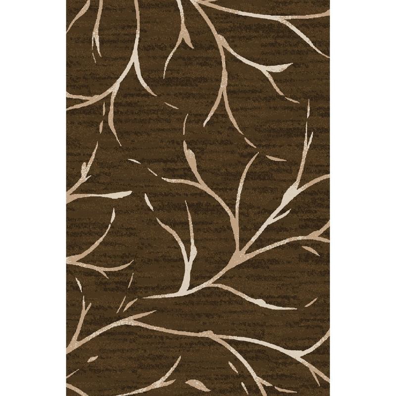 Flagship Carpets Printed Rug, Moreland, 4ftH x 6ftW, Dark Chocolate MPN:FM195-22A
