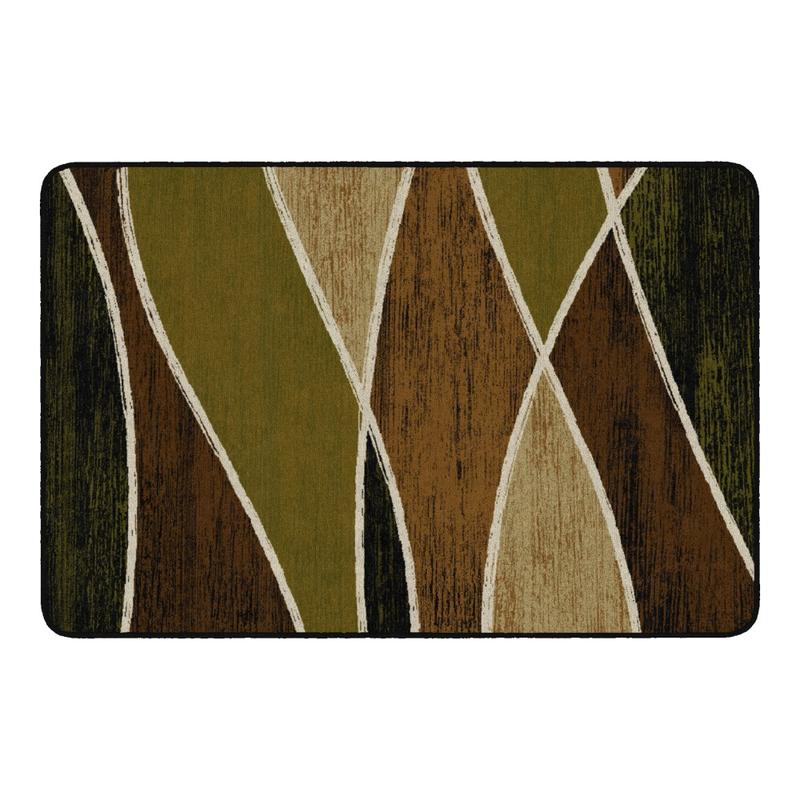 Flagship Carpets Waterford Rectangular Area Rug, 4ft x 6ft, Green MPN:SM226-22A