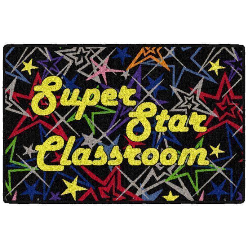 Flagship Carpets Super Star Welcome Mat, 2ftH x 3ftW MPN:CE145-14W