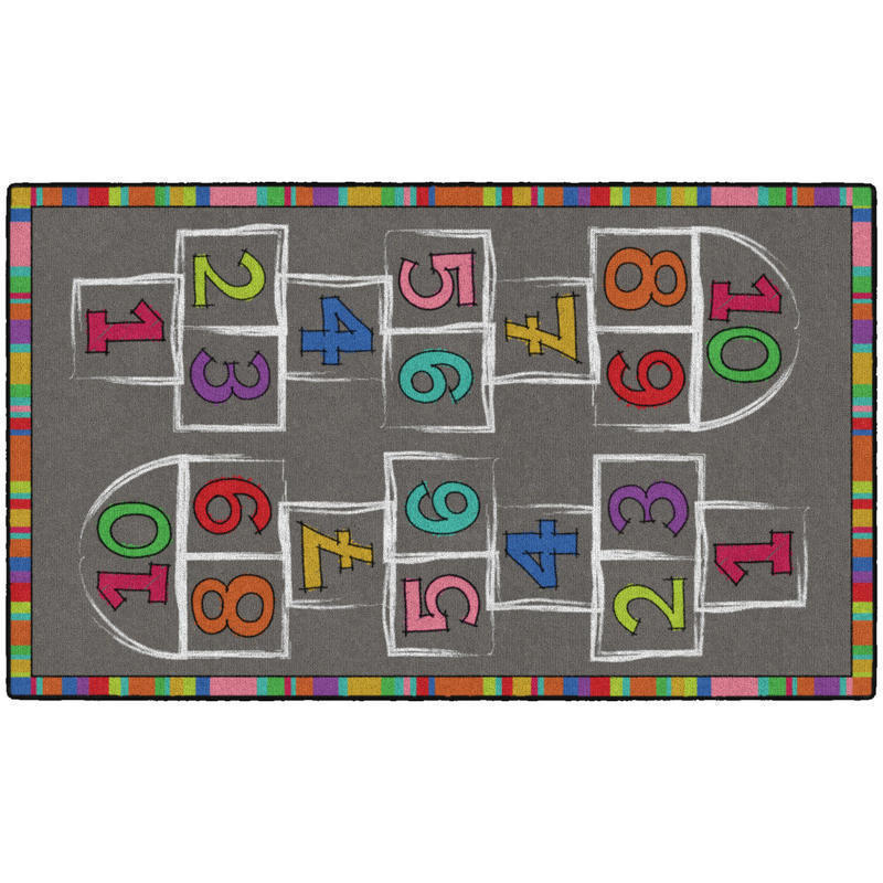 Flagship Carpets Hopscotch Area Rug, 3ftH x 5ftW MPN:CE486-16W