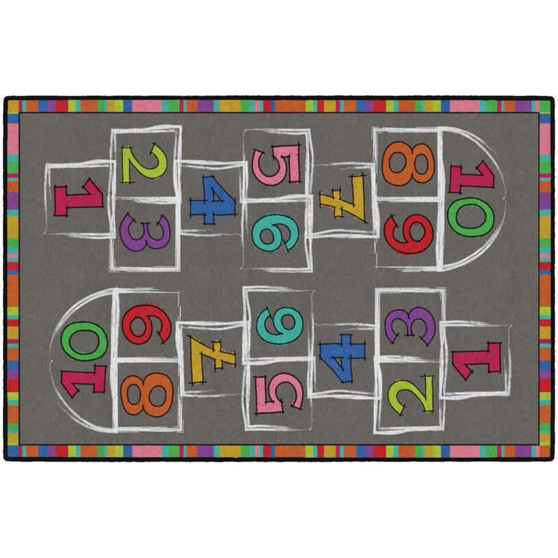 Flagship Carpets Hopscotch Area Rug, 4ftH x 6ftW MPN:CE486-22W
