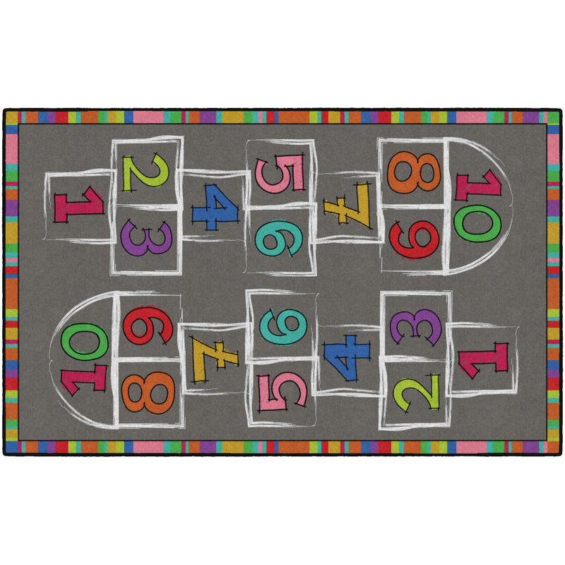 Flagship Carpets Hopscotch Area Rug, 5ftH x 8ftW MPN:CE486-28W