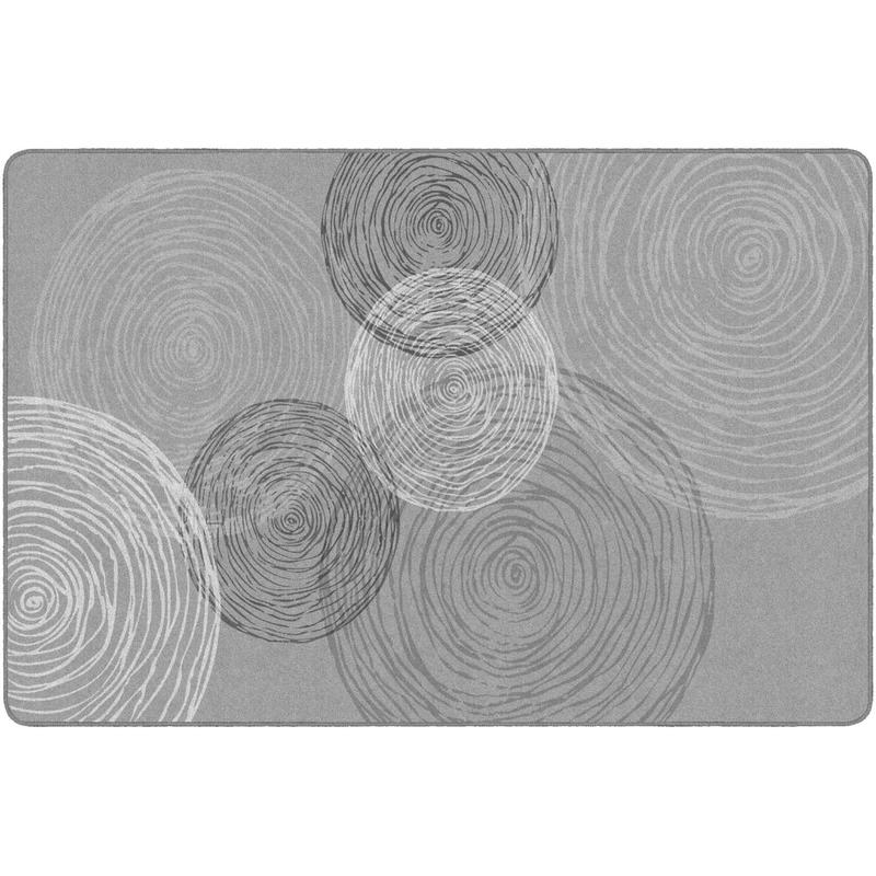 Flagship Carpets Kaleidoscope Rectangular Rug, 72in x 108in, Gray MPN:FA1374-34FS